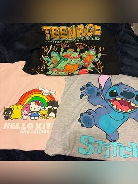 Disney, Sanrio & Nickelodeon T-Shirt Bundle